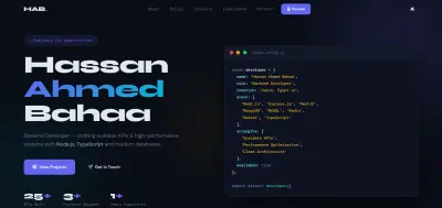 موقع بورتفوليو شخصي Personal website