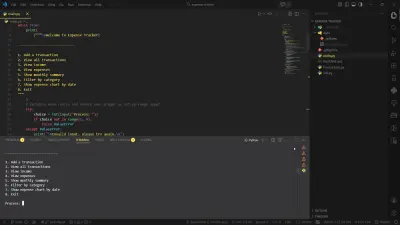 تطبيق تتبع المصاريف – Python