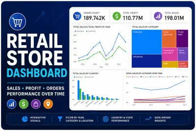 Dashboard تفاعلي بPower BI لE-commerce