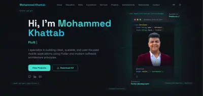 صورة العمل تصميم بورتفوليو - Portfolio