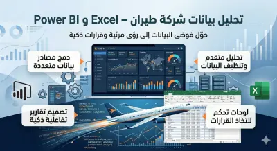 ✈️ مشروع تحليل بيانات شركة طيران – Excel & Power BI