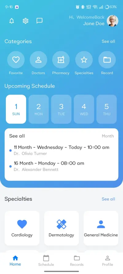 تطوير برنامج متكامل لإدارة المستشفيات والعيادات وتنظيم بيانات المرضى