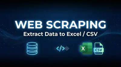 سأقوم باستخراج بيانات من أي صفحة ويب ثابتة وتحويلها إلى Excel