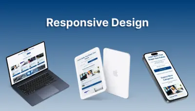 تصميم قسم متجاوب في موقع