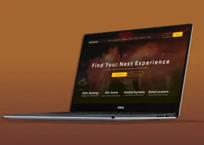 تصميم واجهة مستخدم حديثة لصفحة هبوط (Landing Page) لمنصة Momenta