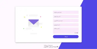 صفحة Contact – تواصل احترافي داخل موقع Portfolio