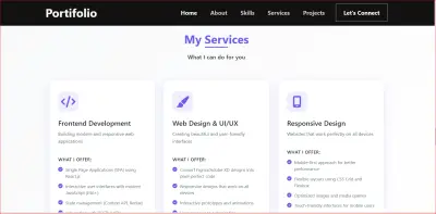 تصميم portfolio  احترافى باستخدام React