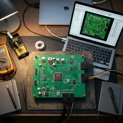 تنفيذ نظام تحكم إلكتروني لسخان حثي باستخدام ثلاث لوحات PCB