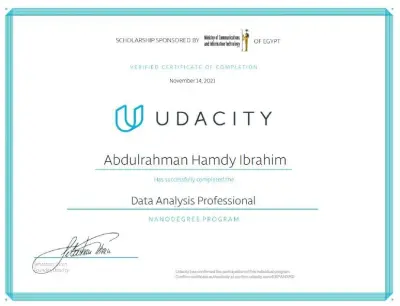 Udacity Data Analysis Nano Degree Certificates