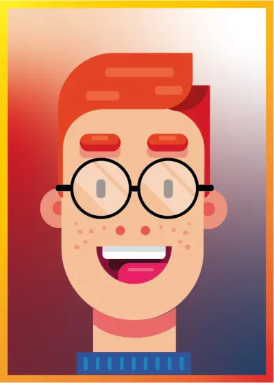 تصميم شخصية كرتونية مسطحة (Flat Character Design) باستخدام Illustrator