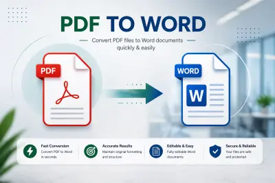 تحويل ملف pdf  ل ملف word