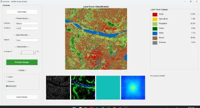 نظام AeroScan: التحليل الآلي لغطاء الأرض من الصور الساتلية باستخدام معالجة الصور الرقمية