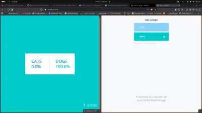 نشر تطبيق التصويت على Kubernetes