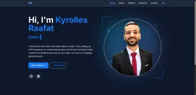 موقع بورتفوليو شخصي احترافي