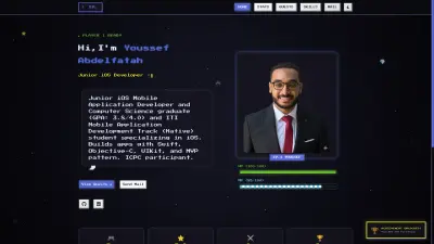 موقع بورتفوليو شخصي ل App Developer