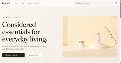 تصميم واجهة متجر إلكتروني حديثة (E-commerce Frontend UI)
