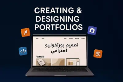 تصميم بورتفوليوprotfolio إلكتروني عصري واحترافي