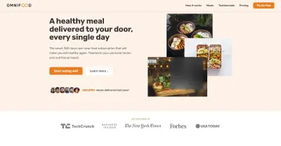تطوير منصة Omnifood: نظام اشتراكات الوجبات الصحية (React & UI/UX)