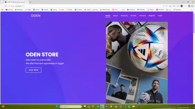 تصميم وتطوير متجر إلكتروني لبيع الملابس الرياضيه