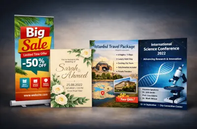 تصاميم دعائية ومؤتمرات بأعلى جودة