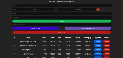 نظام إدارة منتجات متكامل.