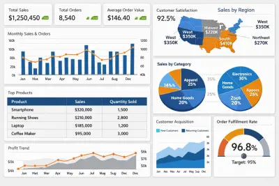 تصميم Dashboard احترافي لتحليل المبيعات باستخدام Power BI