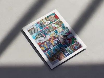 تصميم صفحة كوميكس