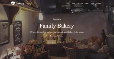 Landing Page (Bakery)
