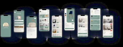 تطبيق موبايل لمعرض اثاث