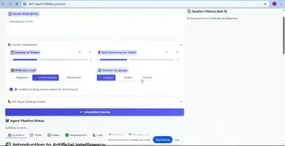 Multi-Agent AI Course Generation System