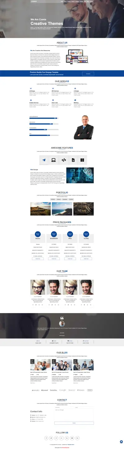 Cosmix (قالب الوكالة الإبداعية)