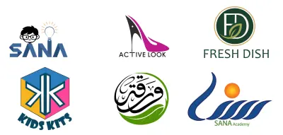 معرض تصميم شعارات احترافية | هوية بصرية متكاملة لمجالات متنوعة