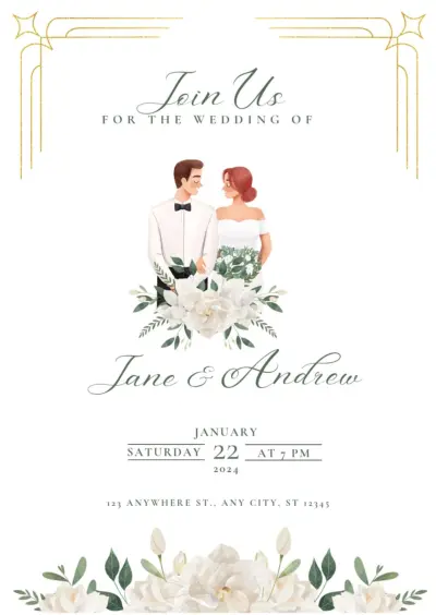 انا  أصمم لك دعوة زفاف أو خطوبة أو عيد ميلاد احترافية وأنيقة بتصميم مميز وعصري