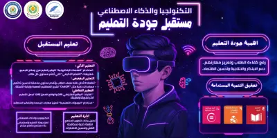 تصميم بانر لمعرض مستقبل جودة التعليم بكلية الحاسبات والمعلومات جامعة المنصورة