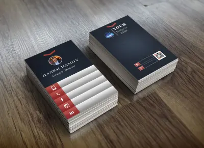 تصميم كارت تعريفي (Business Card) احترافي وعصري