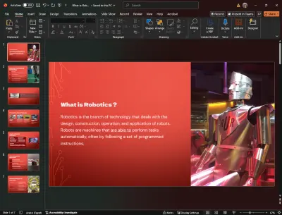 تصميم عروض تقديمية (PowerPoint) احترافية وعصرية