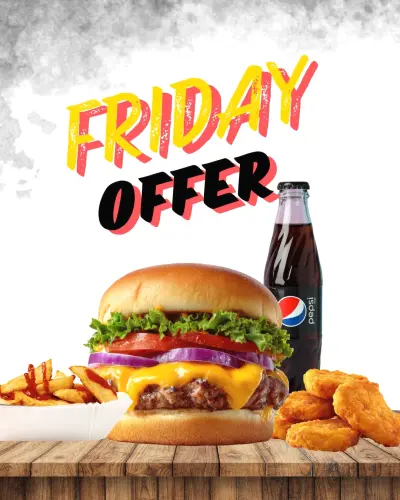 Professional Food Advertisement design - Friday offer