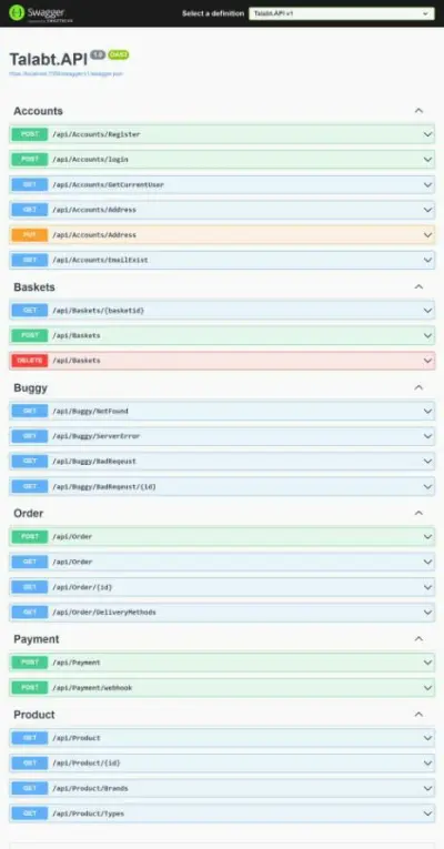 تطوير نظام API متكامل لإدارة الطلبات والتوصيل Talabat