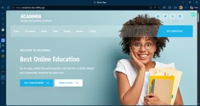 Academia – منصة تعليمية لإدارة وعرض الدورات