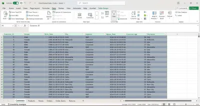 مشروع تحليل بيانات العملاء باستخدام Excel