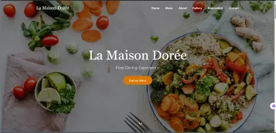 تصميم موقع مطعم حديث ومتجاوب (HTML & CSS)