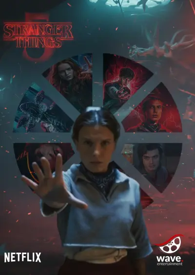 Stranger Things Season 5 Cinematic Poster Design - Photo Manipulation