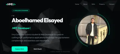 تصميم وتطوير موقع Portfolio شخصي متجاوب