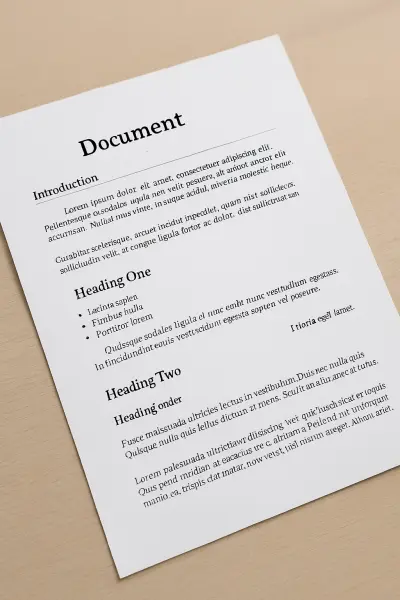 تنظيم وترتيب محتوى ملف Word مكوّن من 130