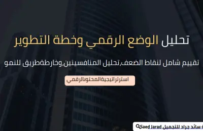 تقييم شامل لنقاط الضعف،تحليل المنافسينين،وخارطةطريق للنمو (1)