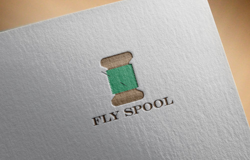 Logo fly spool ( textile )