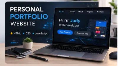 تصميم وتطوير موقع شخصي لعرض الأعمال