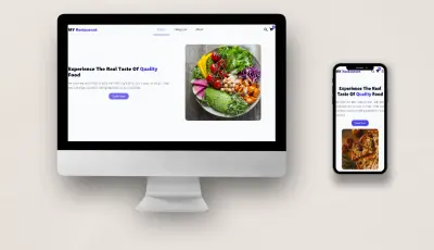 برمجة موقع مطعم متكامل بتصميم عصري