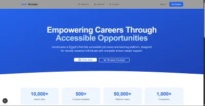 InnoAccess | منصة التوظيف والتعليم الذكية والمُيسّرة