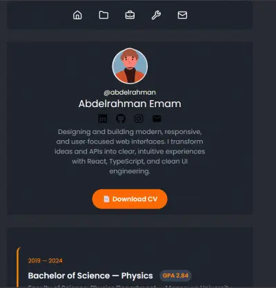 Personal Portfolio Website